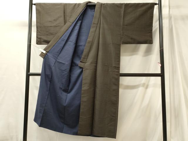 平和屋着物■男性　紬　縞　正絹　逸品　CABJ7157oy