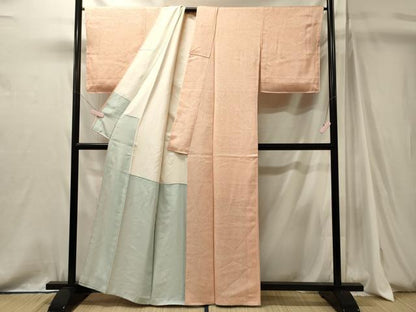 平和屋着物■上質な小紋　亀甲菊文　正絹　逸品　CABJ7160oy