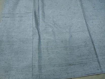 平和屋着物■男性　紬　青藍色　正絹　逸品　CABJ7173oy