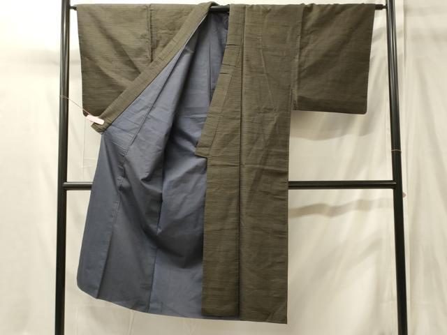 平和屋着物■男性　紬　80亀甲　総詰め　正絹　逸品　CABJ7177oy