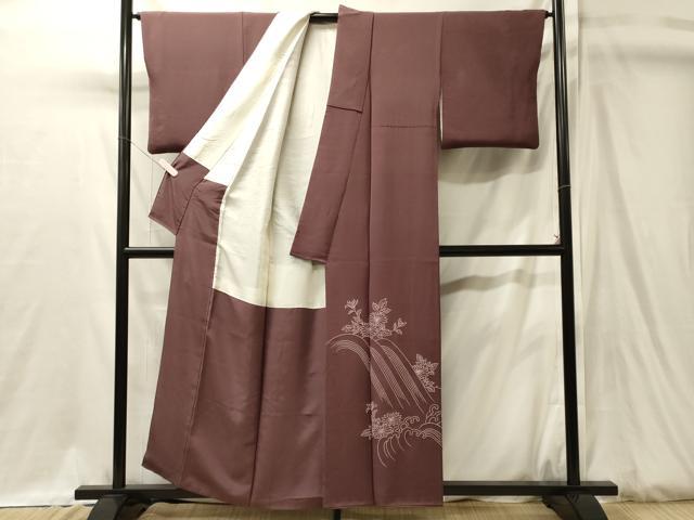 平和屋着物■中国三大刺繍　相良刺繍　総刺繍　色留袖　立波花文　正絹　逸品　CABJ7180oy