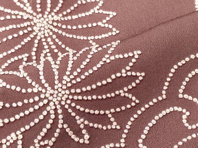 平和屋着物■中国三大刺繍　相良刺繍　総刺繍　色留袖　立波花文　正絹　逸品　CABJ7180oy