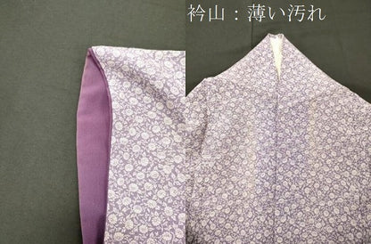 平和屋着物■上質な小紋　草花文　正絹　逸品　CABJ7183oy
