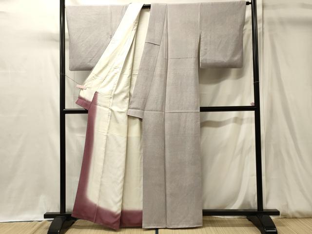 平和屋着物■上質な小紋　作家物　本草木染　草花文　正絹　逸品　CABJ7184oy