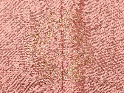 平和屋着物■上質な色無地　辻が花地紋　薄紅色　正絹　逸品　CABJ7190oy