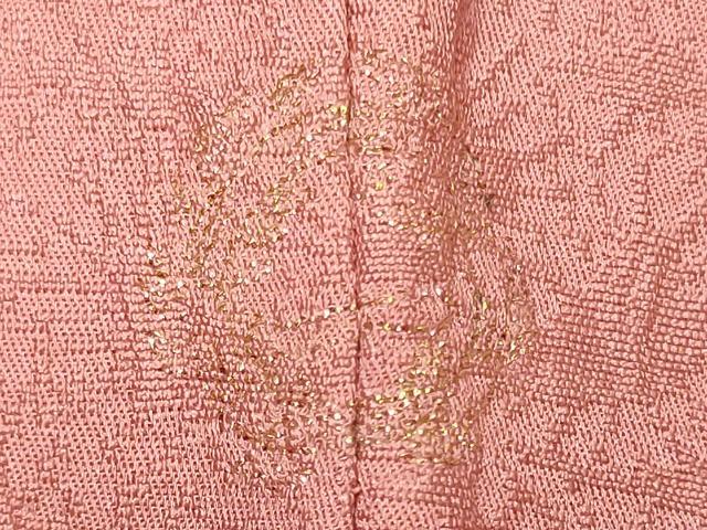 平和屋着物■上質な色無地　辻が花地紋　薄紅色　正絹　逸品　CABJ7190oy