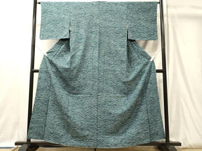 平和屋着物■上質な小紋　松葉文　正絹　逸品　未使用　CABJ7195oy