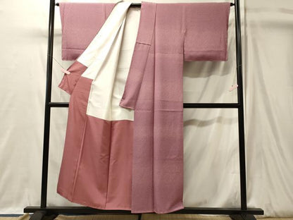 平和屋着物■上質な小紋　舞花びら　正絹　逸品　未使用　CABJ7197oy