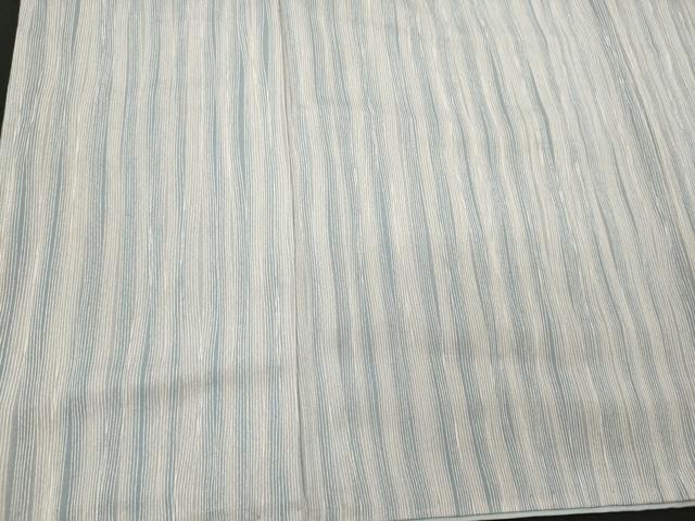 平和屋着物■上質な小紋　よろけ縞　正絹　逸品　未使用　CABJ7198oy