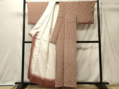 平和屋着物■訪問着　笠松文　正絹　逸品　CABJ7200oy