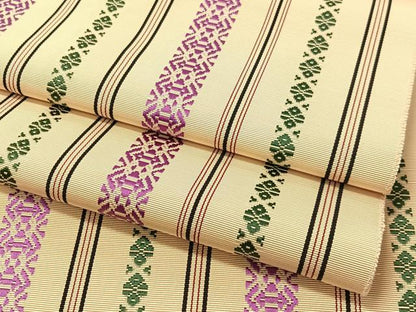平和屋着物●本場筑前博多織　八寸名古屋帯　献上　正絹　逸品　CABJ7213vp