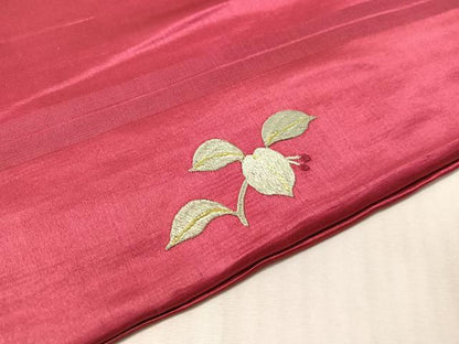 平和屋着物●アンティーク　大正ロマン　総手刺繍　九寸名古屋帯　花鳥文　金糸　正絹　逸品　CABJ7214vp