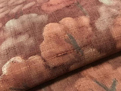 平和屋着物●太鼓柄袋帯　刺繍　生紬　樹林文　正絹　逸品　CABJ7216vp