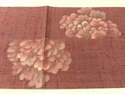 平和屋着物●太鼓柄袋帯　刺繍　生紬　樹林文　正絹　逸品　CABJ7216vp