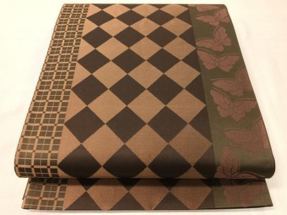 平和屋着物●六通柄袋帯　庵和句浪漫　正絹　逸品　CABJ7228vp