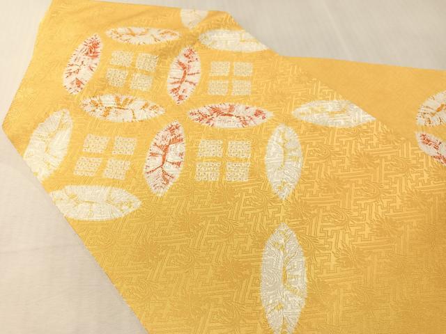 平和屋着物●九寸名古屋帯　総絞り　七宝文様　正絹　逸品　CABJ7240vp