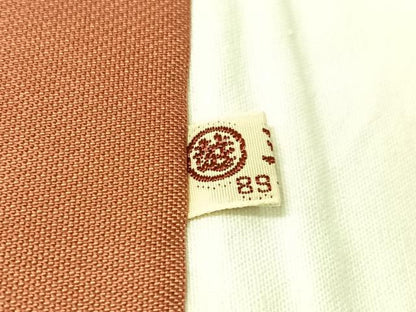 平和屋着物●俵屋　人間国宝　喜多川平朗  有職織物　九寸開き名古屋帯　唐織　更紗唐草文　三越扱い　正絹　逸品　CABJ7247vp