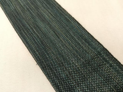 平和屋着物●男性　本場筑前博多織　両面　角帯　雨縞　正絹　逸品　CABJ7272vp