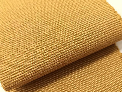平和屋着物●男性　角帯　紬地　黄橡色　正絹　逸品　CABJ7274vp
