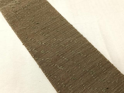 平和屋着物●男性　角帯　ひげ紬　霞文　正絹　逸品　CABJ7275vp
