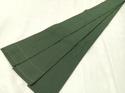 平和屋着物●男性　本場筑前博多織　角帯　市松柄　正絹　逸品　CABJ7276vp