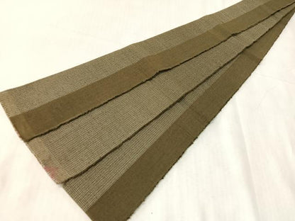平和屋着物●男性　本場結城紬　重要無形文化財　角帯　間道　正絹　逸品　CABJ7277vp