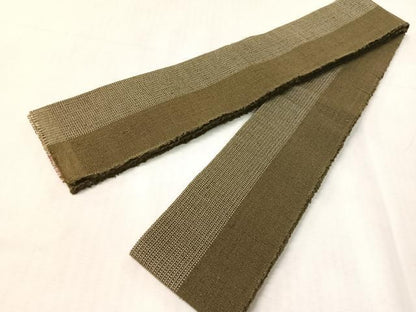 平和屋着物●男性　本場結城紬　重要無形文化財　角帯　間道　正絹　逸品　CABJ7277vp