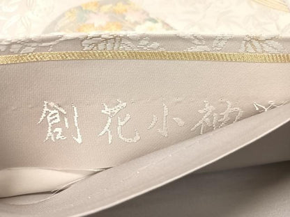 平和屋着物●六通柄袋帯　唐織　創花小袖文　金糸　正絹　逸品　CABJ7294vp