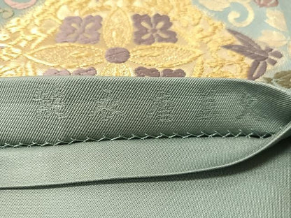 平和屋着物●六通柄袋帯　唐織　能衣唐草文　金糸　正絹　逸品　CABJ7297vp