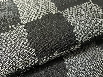 平和屋着物●六通柄袋帯　市松鹿の子文　正絹　逸品　未使用　CABJ7304vp