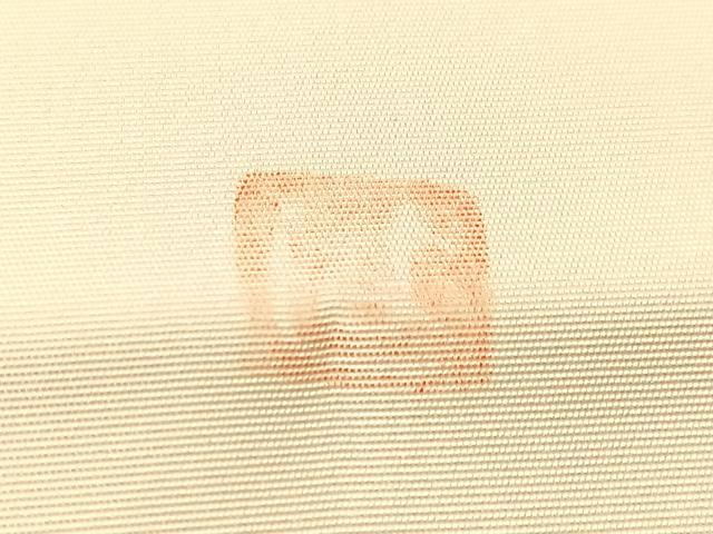 平和屋着物●塩瀬　九寸名古屋帯　作家物　手描き　笹竹文　正絹　逸品　CABJ7310vp