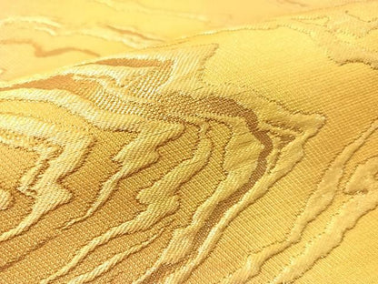 平和屋着物●全通柄袋帯　霞文　金糸　反端付き　正絹　逸品　CABJ7313vp