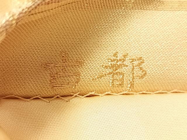 平和屋着物●六通柄袋帯　唐織　古都　花蝶文　金銀糸　正絹　逸品　CABJ7328vp