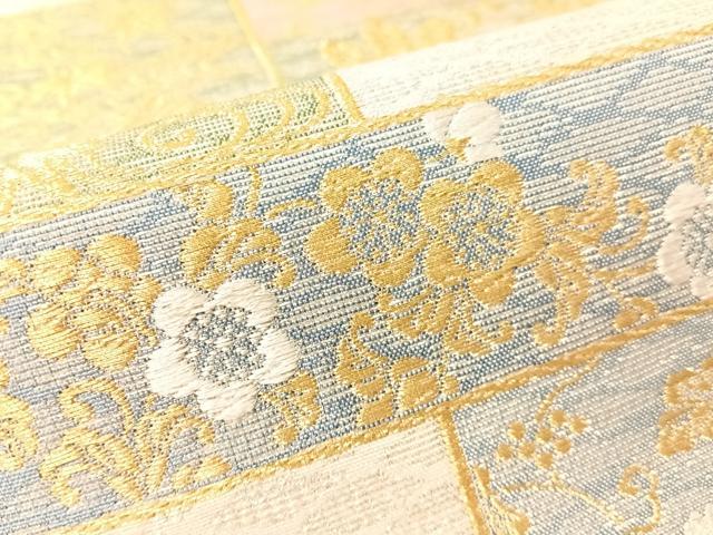 平和屋着物●西陣　京洛苑たはら謹製　両面　六通柄袋帯　紬金　蒔絵　上代39万　証紙付き　正絹　逸品　未使用　CABJ7350vp