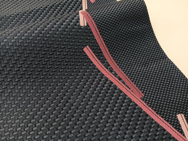 平和屋着物●本場筑前博多織　八寸名古屋帯　唐織　間道　正絹　逸品　未使用　CABJ7354vp