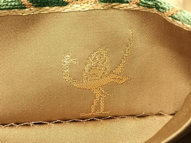平和屋着物●西陣　白綾苑大庭　六通柄袋帯　浜松舟文　金糸　正絹　逸品　未使用　CABJ7363vp