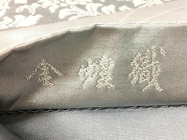 平和屋着物●金彩友禅作家　金彩の魔術師　堀省平　金煌織　太鼓柄袋帯　熨斗吉祥更紗文　引箔　正絹　逸品　CABJ7388vp