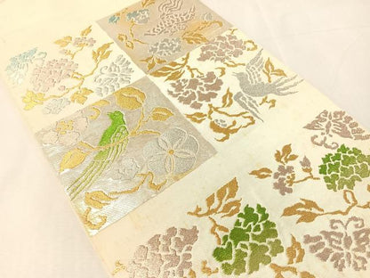平和屋着物●六通柄　本袋帯　万歴錦　金銀糸　正絹　逸品　CABJ7390vp