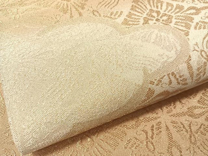 平和屋着物●六通柄袋帯　煌峯つづれ　雲取り七宝花文　金糸　正絹　逸品　CABJ7397vp