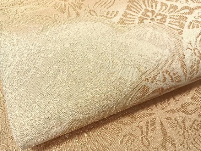 平和屋着物●六通柄袋帯　煌峯つづれ　雲取り七宝花文　金糸　正絹　逸品　CABJ7397vp