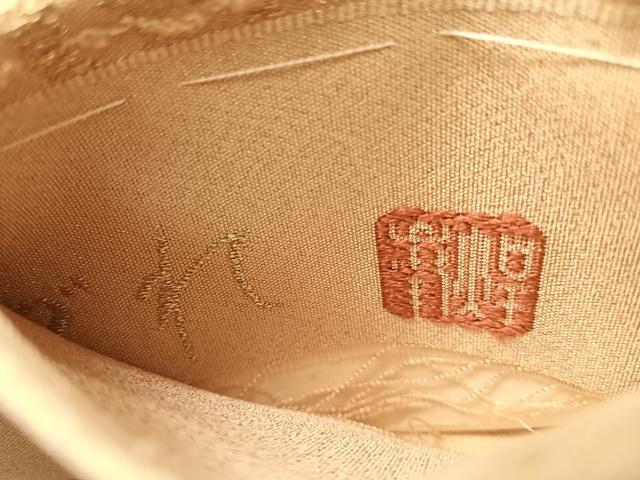 平和屋着物●六通柄袋帯　煌峯つづれ　雲取り七宝花文　金糸　正絹　逸品　CABJ7397vp