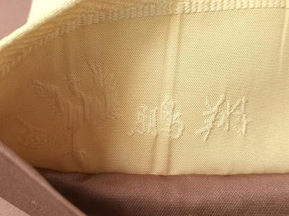 平和屋着物●博多織　鵬翔　全通柄袋帯　纐纈　幾何学文様　金彩　正絹　逸品　CABJ7409vp