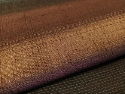 平和屋着物●全通柄袋帯　紬地　横段文　正絹　逸品　未使用　CABJ7418vp
