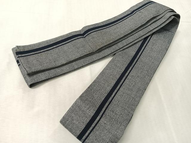 平和屋着物●竺仙　男性　角帯　間道　証紙付き　綿　逸品　CABJ7434vp