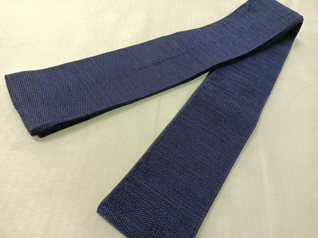 平和屋着物●男性　本場筑前博多織　両面　角帯　霞文　正絹　逸品　CABJ7435vp