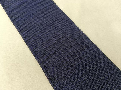 平和屋着物●男性　本場筑前博多織　両面　角帯　霞文　正絹　逸品　CABJ7435vp