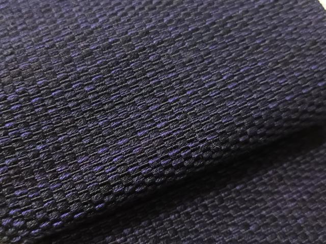 平和屋着物●男性　本場筑前博多織　両面　角帯　霞文　正絹　逸品　CABJ7435vp