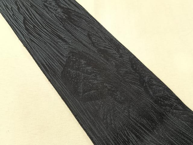 平和屋着物●男性　本場筑前博多織　角帯　立波文　正絹　逸品　CABJ7436vp