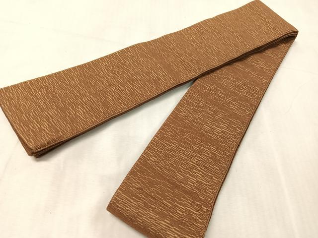 平和屋着物●男性　本場筑前博多織　両面　角帯　霞文　正絹　逸品　CABJ7440vp