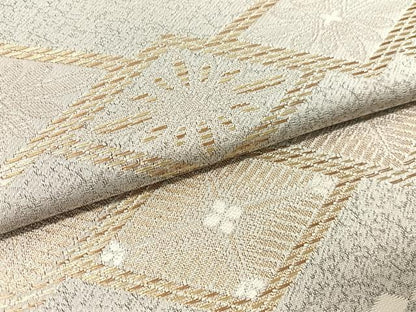平和屋着物●つけ帯　花菱文　金糸　正絹　逸品　CABJ7442vp